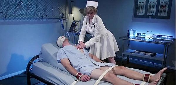  Milf nurse gives dick torment to patient